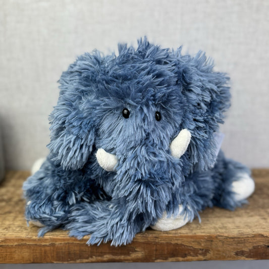 Jellycat Medium Truffle Elelephant Blue Vintage Fluffy Pillow Beanie Retired 12”
