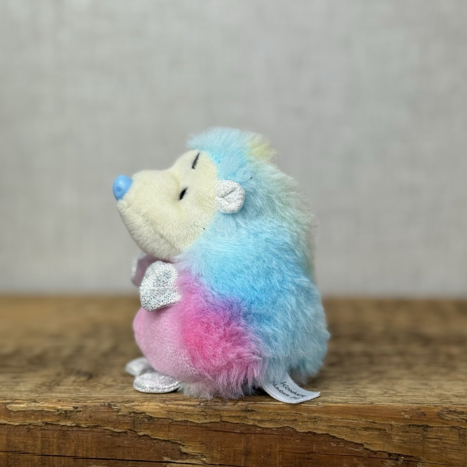 Blue Nose Friends - Konker #14 Hedgehog - Rainbow Sparkle Edition Plush NWOT
