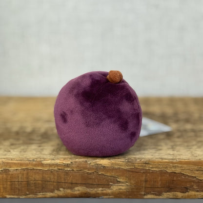 Jellycat Fabulous Fruit Plum - Small Purple Fruit Soft Toy Food Play Beanie 4”