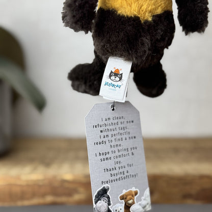 Jellycat Small Bashful Bee - Bumble Bee Plush Beanie Insect Soft Toy Retired 8”