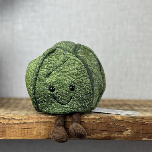 Jellycat Amuseable Glisten Brussels Sprout - Christmas Plush Soft Toy 4”
