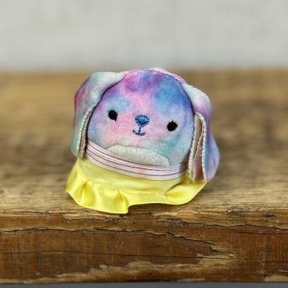 Squishmallow Squishville - Ryder The Tie Dye Purple Bunny Series 1 With Skirt