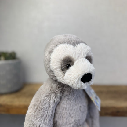 Jellycat Medium Bailey Sloth - Grey Sloth Plush Teddy Collectible 14”