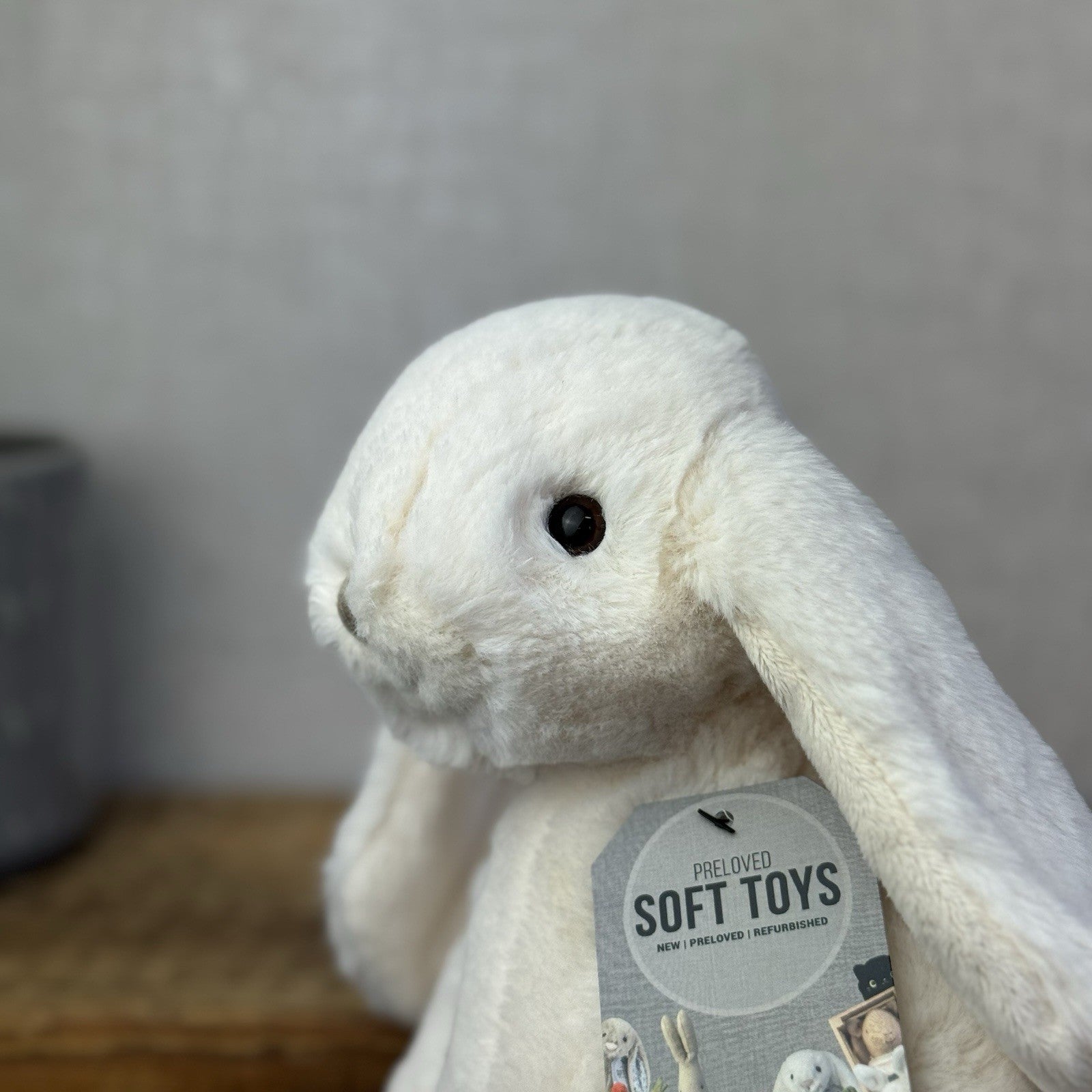 Bukowski Bears - Lovely Kanini Bunny White - White Floppy Beanie Rabbit Plush 