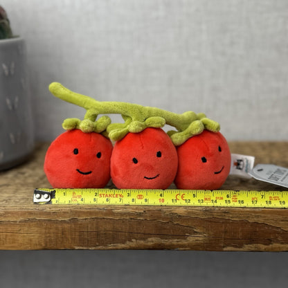 Jellycat Vivacious Tomato - Tomato On Vine Vegetable Soft Toy 8”