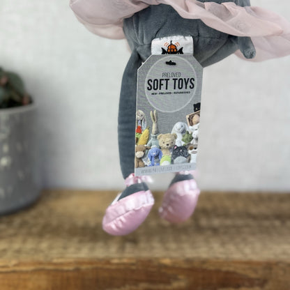 Jellycat Medium Dancing Darcy Hippo Ballerina - Animal In Tutu Retired 12”
