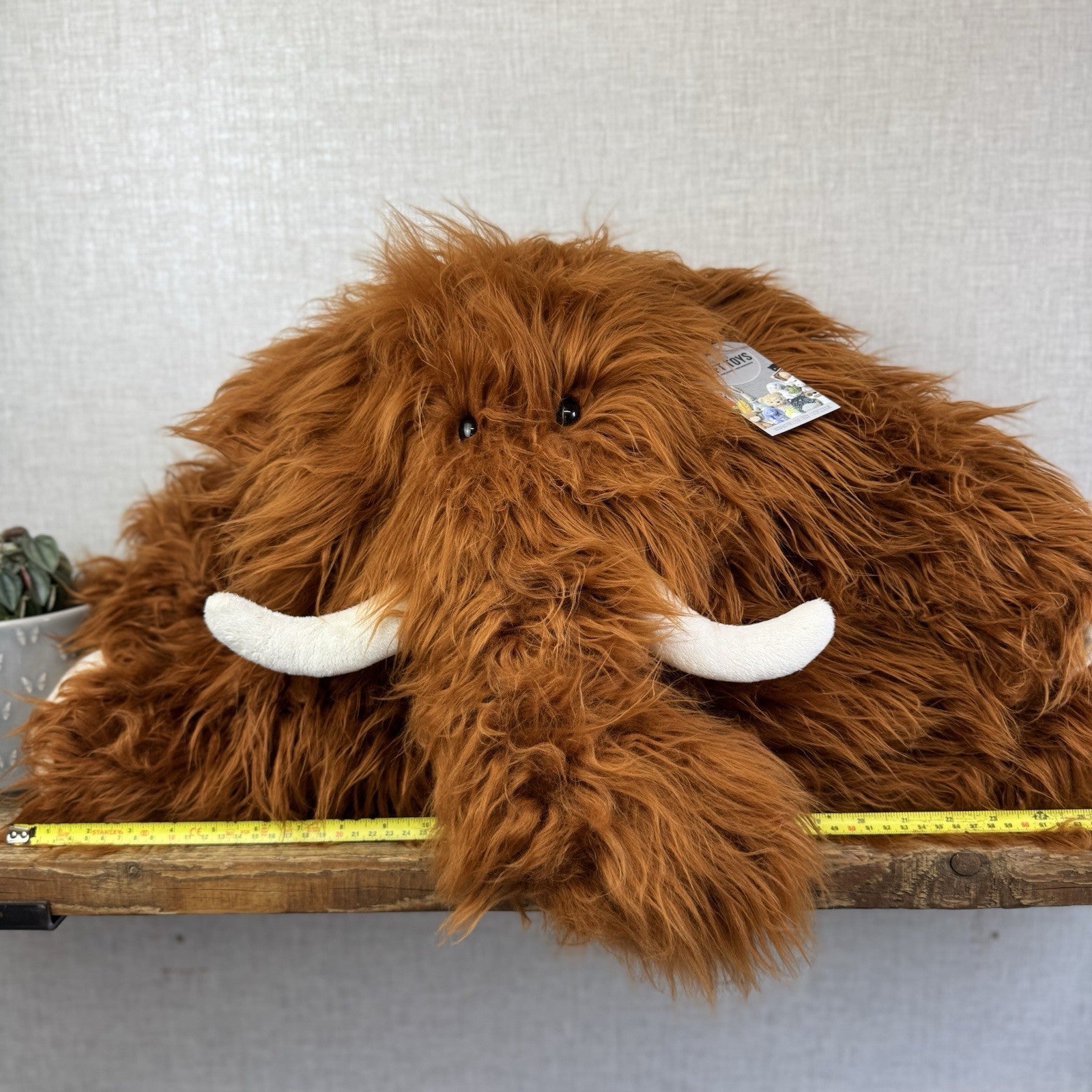 Jellycat Huge Truffles Mammoth - Huge Curly Hair Truffles Soft Toy Beanie 26"