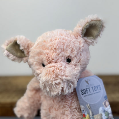 Jellycat Millyboo Piglet - Curly Cute Piglet Pink Soft Toy Rare Vintage 10"