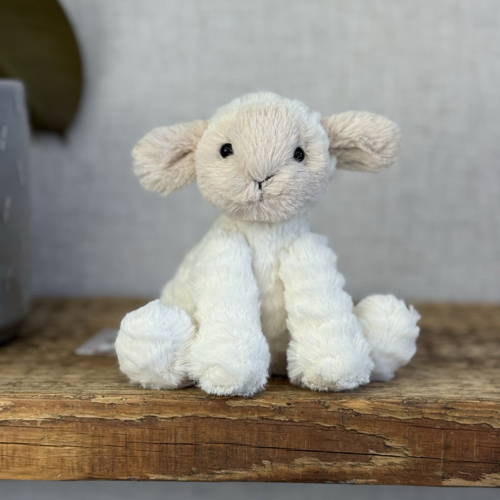Jellycat Tiny Baby Fuddlewuddle Lamb - Baby Pocket Pal Beanie White Lamb 4” (#1)