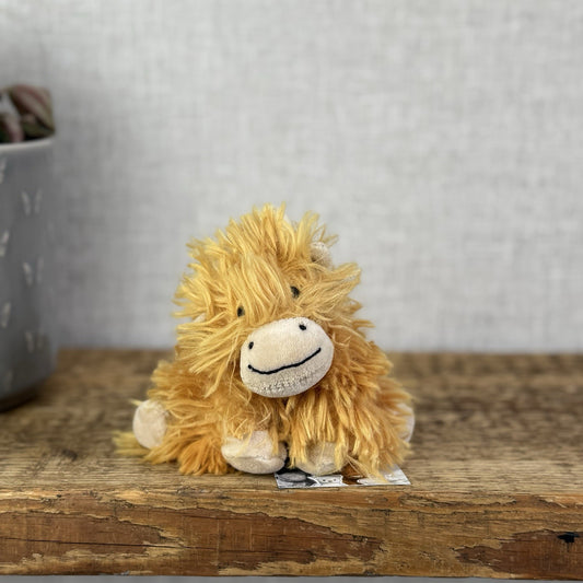 Jellycat Vintage Tiny Truffles Soft Toy Mini Highland Cow - New Without Tags 4”