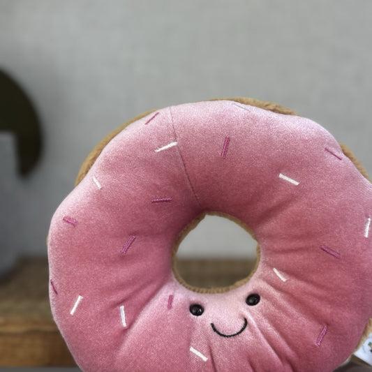 Jellycat Amuseable Doughnut Soft Toy Food Play Cute Collectible Beanie 7" (#2)