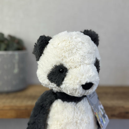 Jellycat Tuffet Panda - Panda Textured Beanie Plush Wild Animal Retired 12"