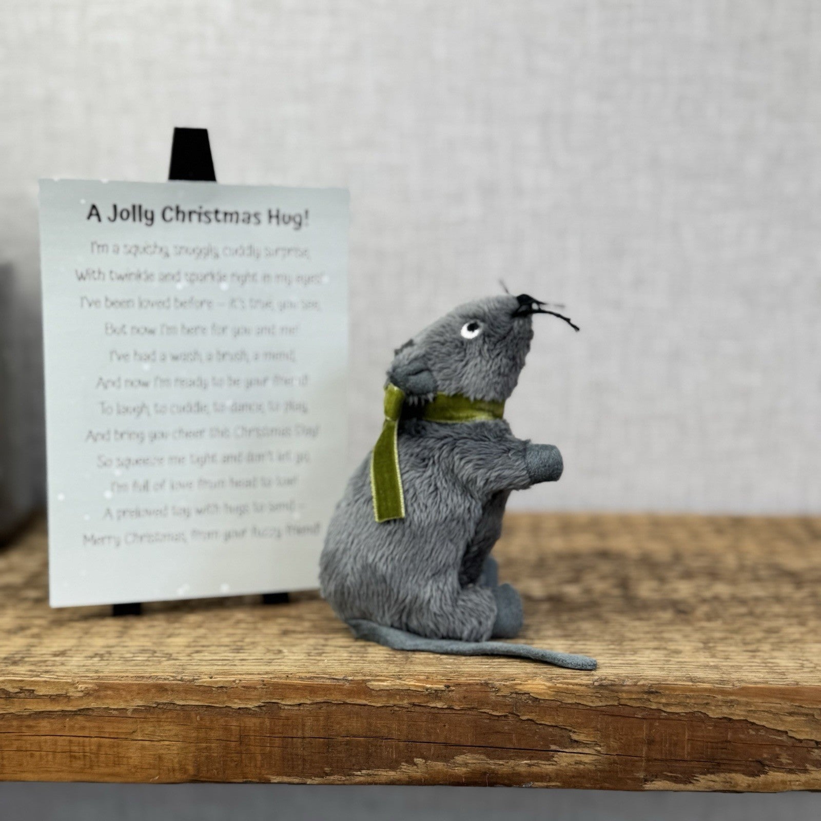 IKEA Gosig Mus Grey Mouse Mini Cute - Christmas Gift Soft Toy Wrapped & Ready