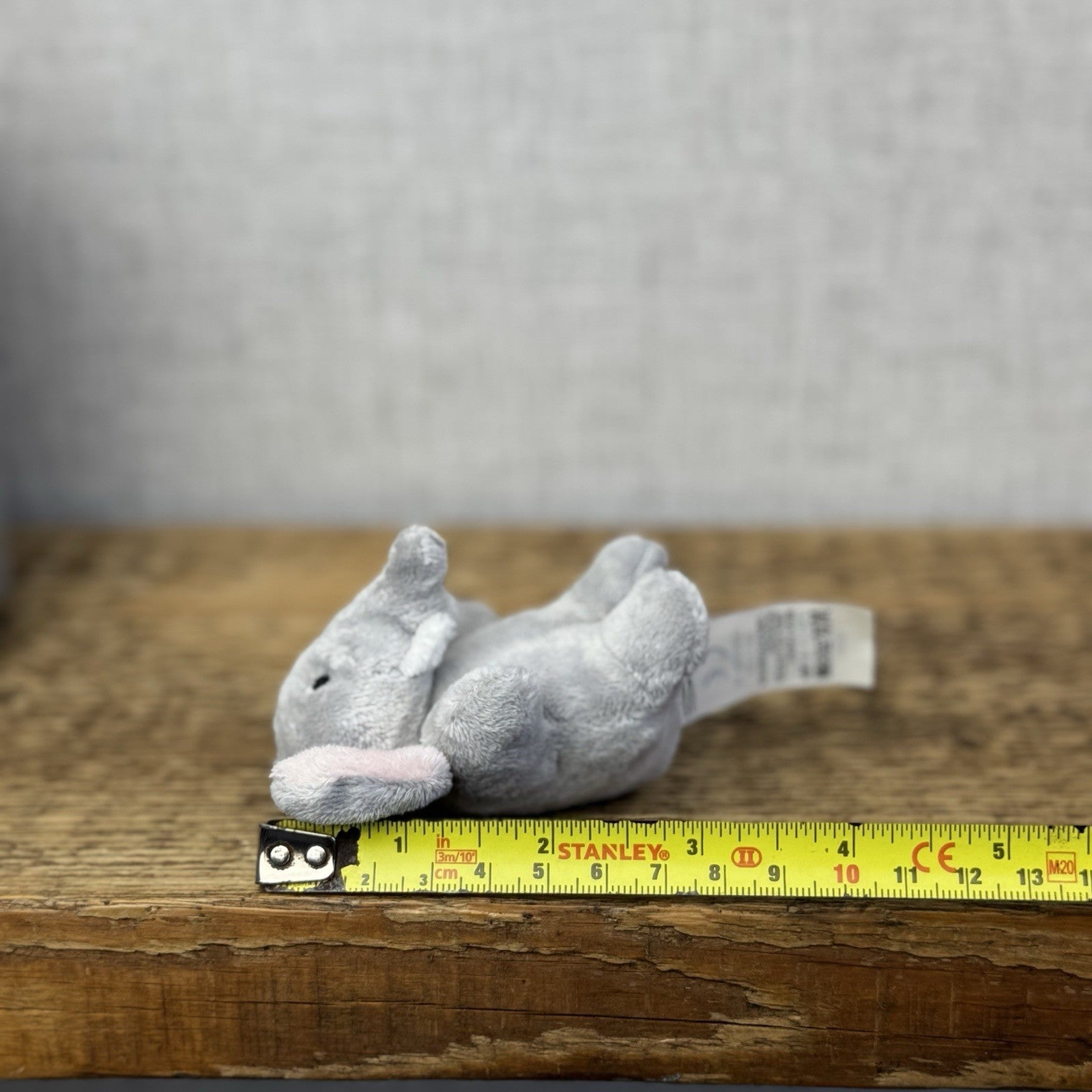 Marks & Spencers Soft Toy - M&S Miniature Elephant Plush Vintage - 7913686