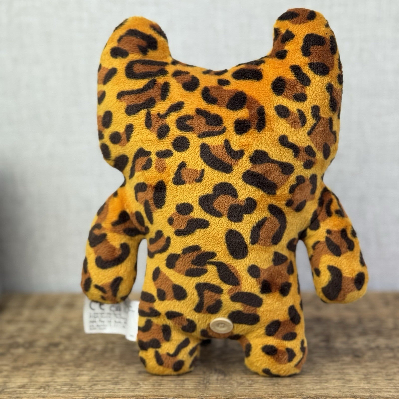 Fuggler Indecisive Monster Leopard Print Ugly Monster Button Eyes Retired