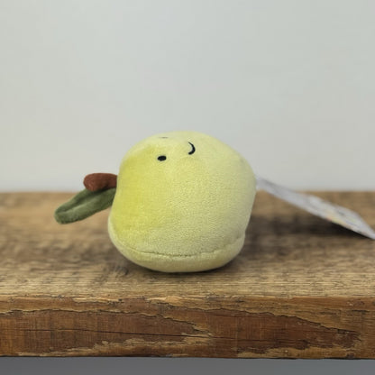 Jellycat Fabulous Fruit Apple - Small Velour Green Apple Soft Toy Retired 4" 