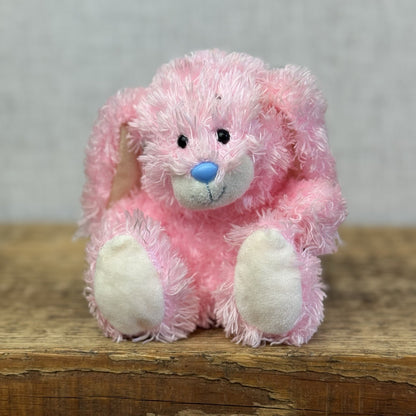 Blue Nose Friends Cotton Tail Bunny #14 5" NWOT Pink Bunny Curly Hair Bunny