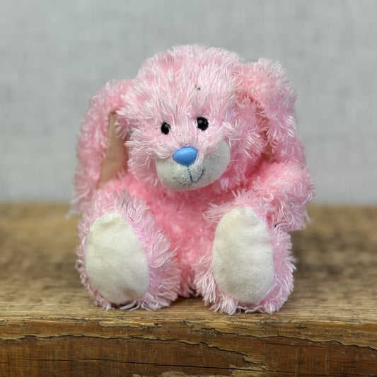 Blue Nose Friends Cotton Tail Bunny #14 5" NWOT Pink Bunny Curly Hair Bunny