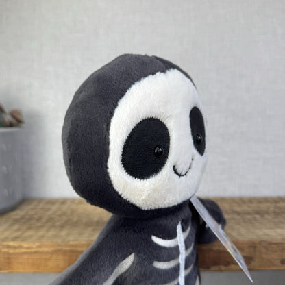Jellycat Skeleton Bob - Skeleton Plush Soft Toy Beanbag Retired 12"
