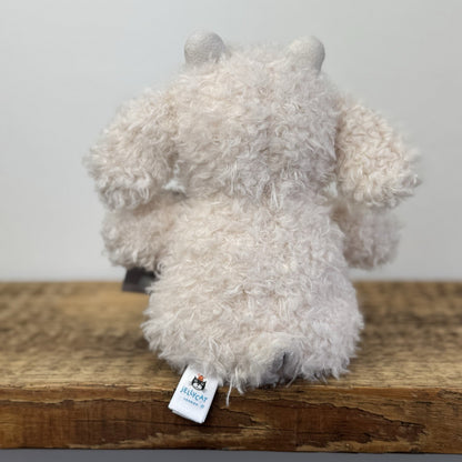 Jellycat Little Goat - Small Curly Hair Goat Beige Small Farm Animal NWOT 7"