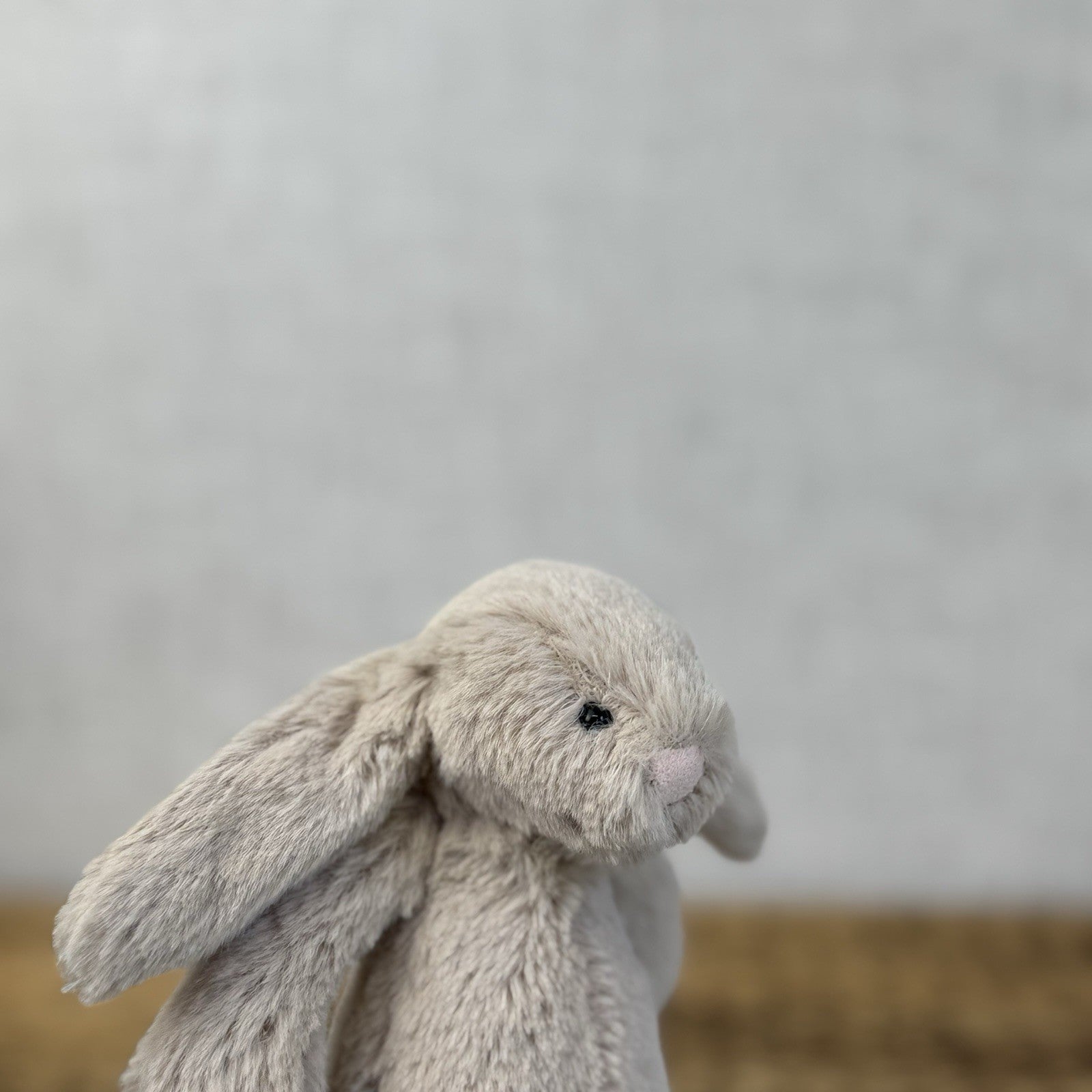 Jellycat Tiny Bashful Beige Bunny - Older Style Fabric Tag Miniature Rabbit 5"