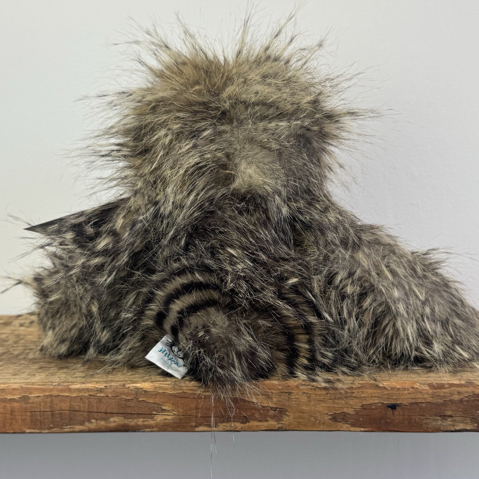 Jellycat Cyril Sloth - Fluffy Grey/brown Sloth Soft Toy Retired Rare Beanie 14”
