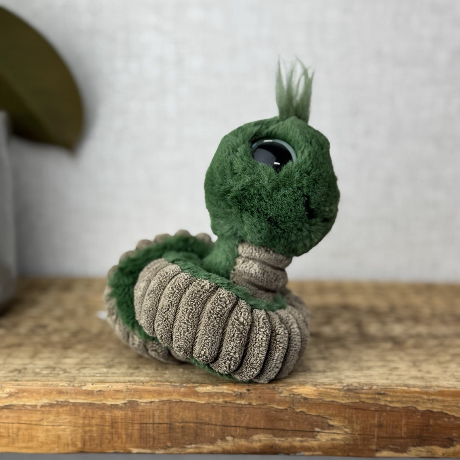 Jellycat Retired Green Wiggly Worm - Bug Soft Toy Beanie Cute Retired 7"