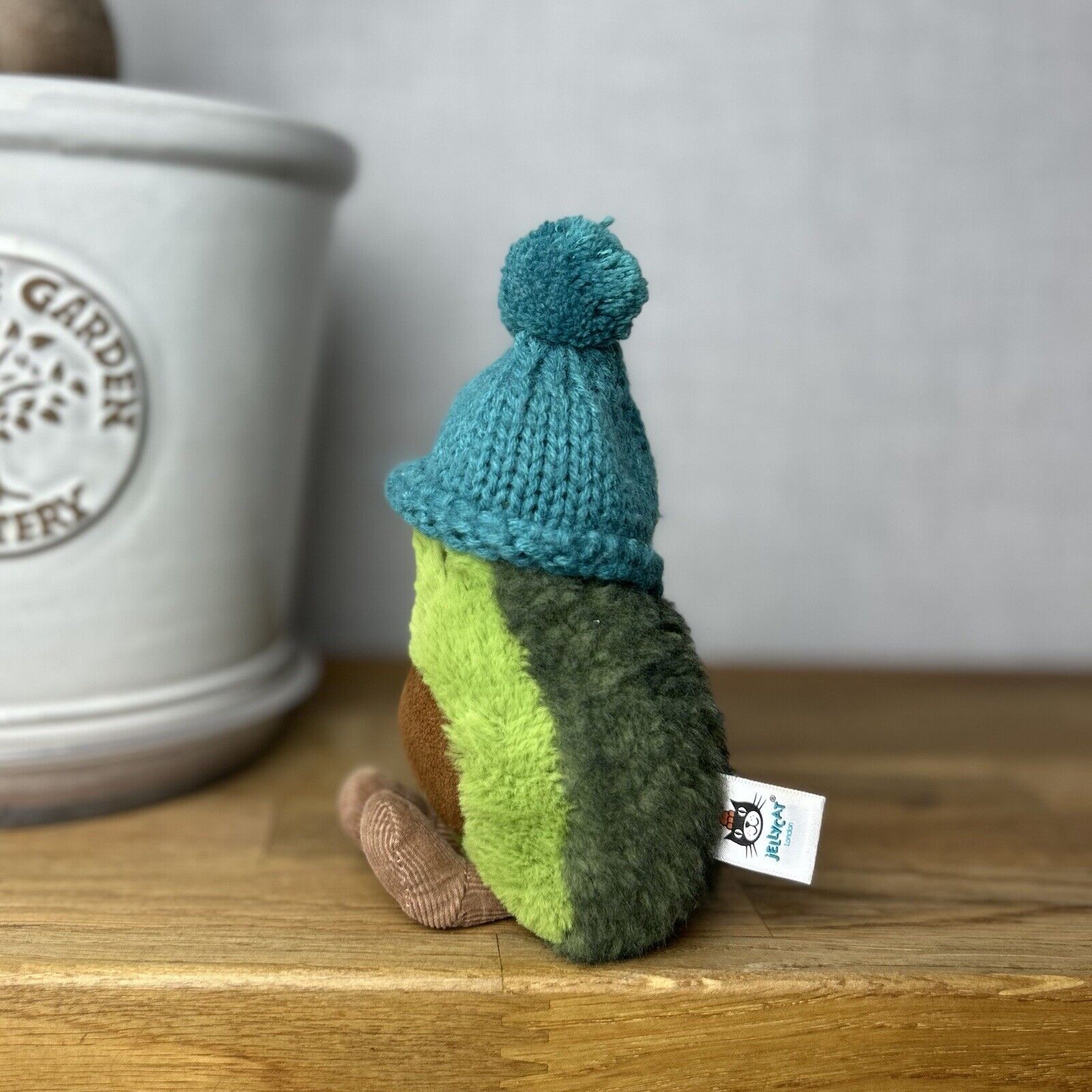 Jellycat Amuseable Cozi Avocado With Hat Plush Soft Toy - Teal Cozi Avacado