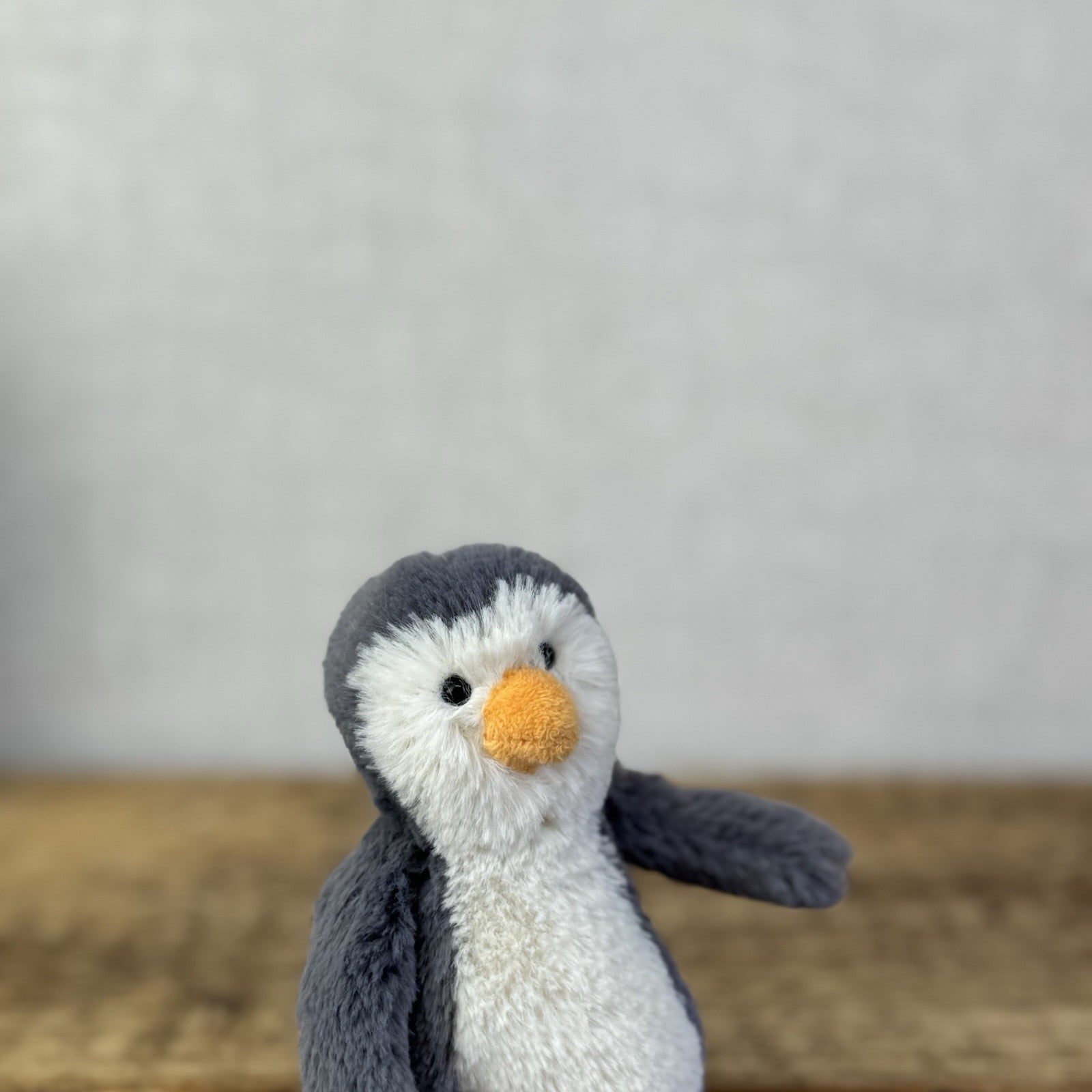 Jellycat Tiny Baby Bashful Penguin - Grey/White Miniature Penguin Beanie 5"