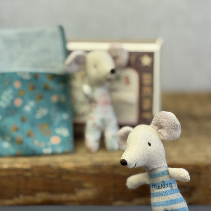 Maileg Twin Mice In Matchbox Retired - New Without Tags Boy/girl Twins