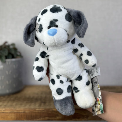 Blue Nose Friends Floppy Friends Splodge - Beanbag Puppy Dog Grey/White 11"