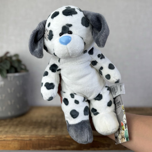 Blue Nose Friends Floppy Friends Splodge - Beanbag Puppy Dog Grey/White 11"