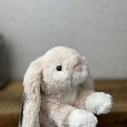 Jellycat Loppy Oatmeal Bunny Small - Small Light Brown Bunny Rabbit Lop Ear Rare