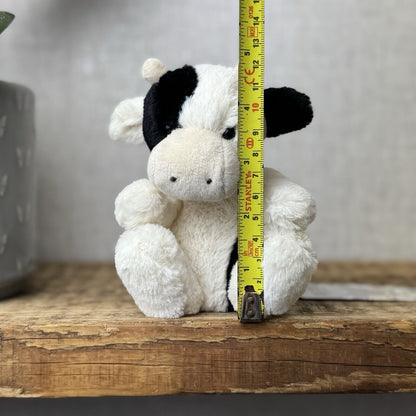 Jellycat Poppet Cow/calf - Cream Black Cow Tiny Pocket Pal Retired 5”