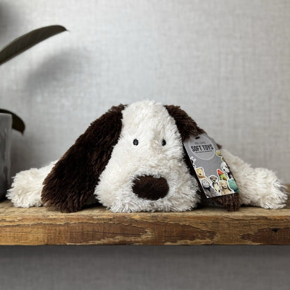 Jellycat Medium Truffles Dog - Cream/Brown Floppy Dog Pillow Beanie Retired 14”