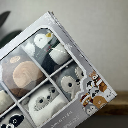 Squishmallow Plush Ornament Set x8 - New In Box Winter Squad 2021 Christmas Gift