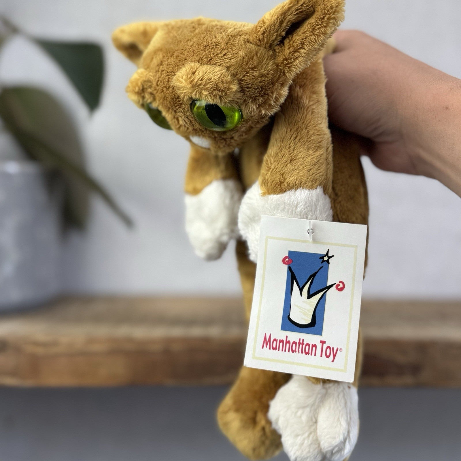 Manhattan Toy Lanky Cats Iggy - Ginger Floppy Kitten Soft Toy With Tags Rare 13”