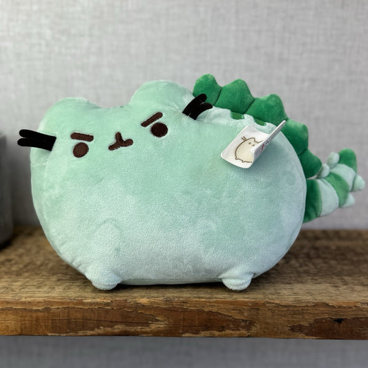 Gund Pusheen Cat - Pusheenosaurus Dinosaur Green - Partial Tags 10"