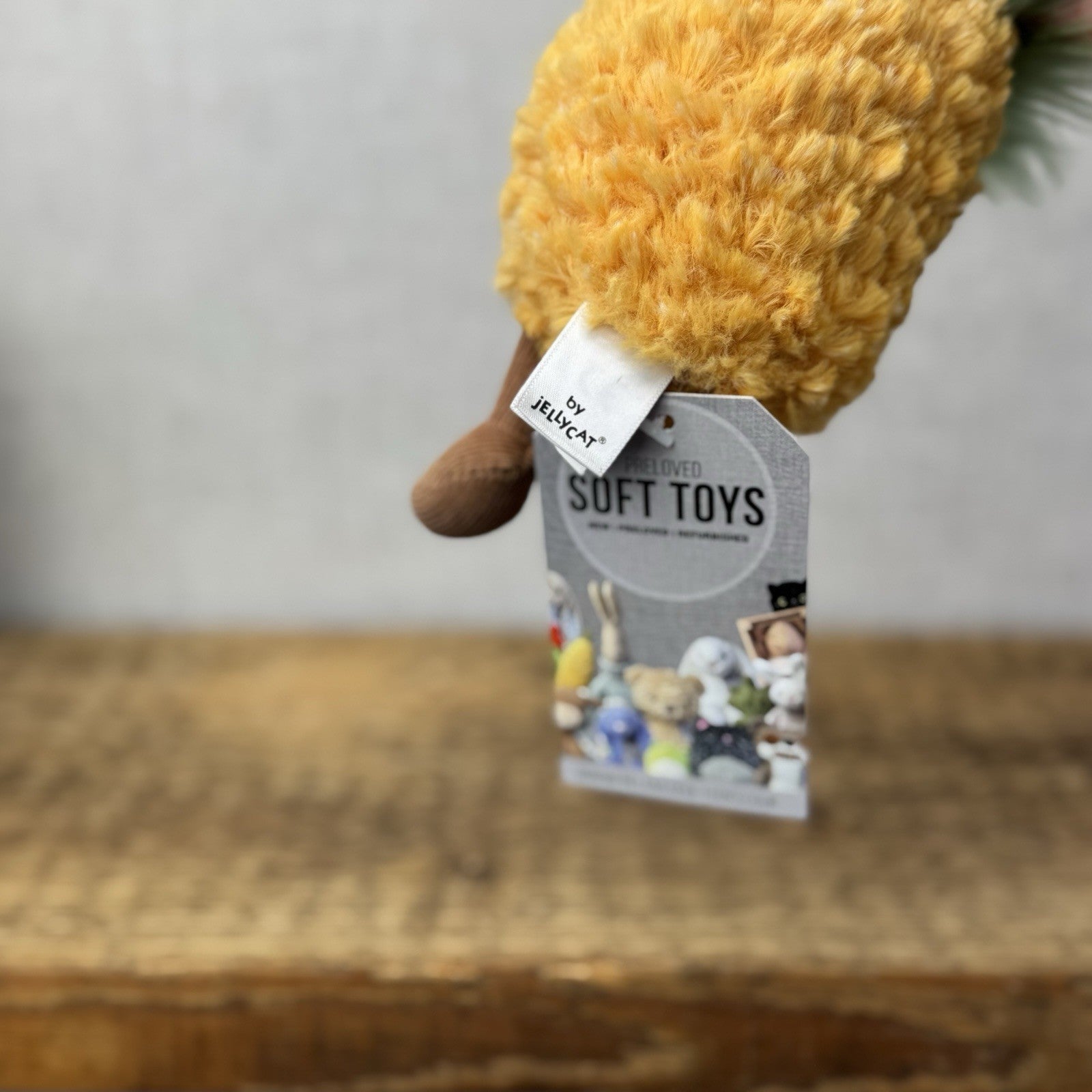 Jellycat Amuseable Pineapple Keyring Bag Charm  Retired Rare Keyring Plush