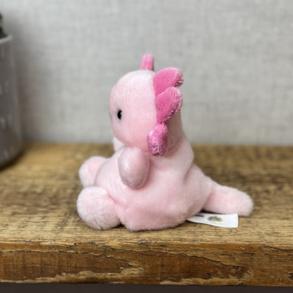 Aurora - Palm Pals Ax Axolotl Mini Beanbag Plush Soft Toy Sea Creature Pink NWOT