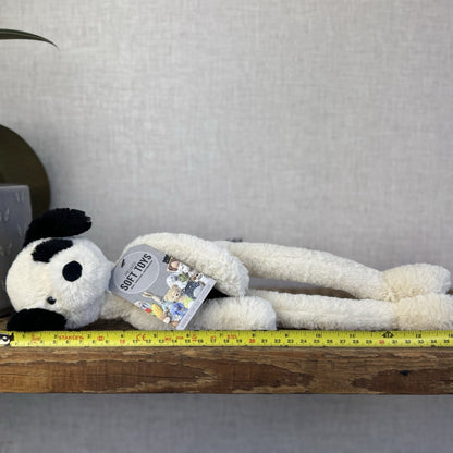 Jellycat Pitterpat Puppy Dog - Long Leg Puppy Jellycat - Black & Cream Puppy 14"