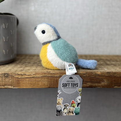 Jellycat Birdling Blue Tit - Birdling Jellycat Small Tiny Pocket Pal Beanie Bird