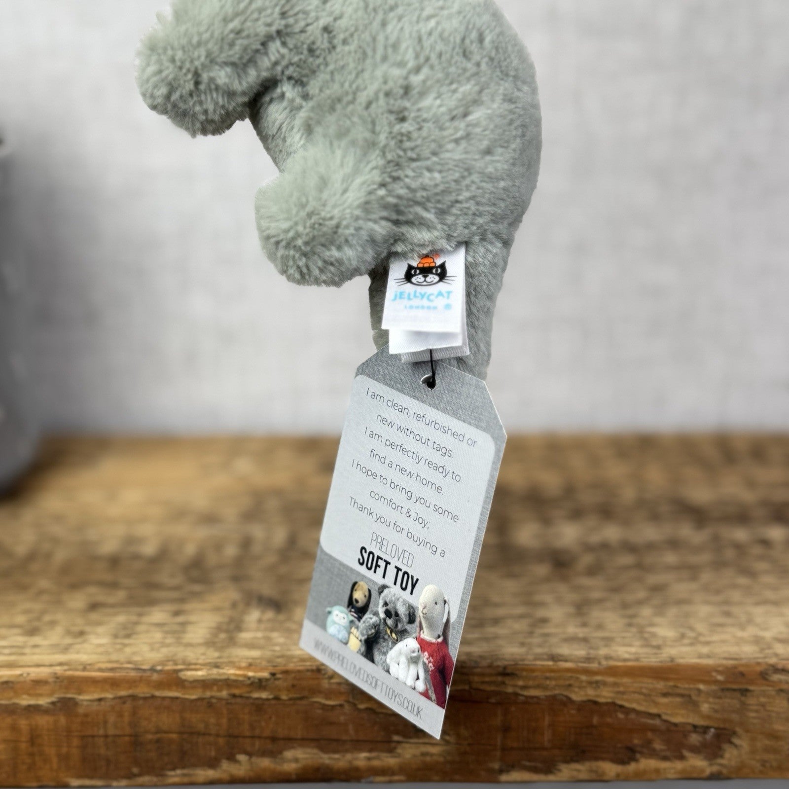 Jellycat Small Fossily Brontosaurus Soft Toy Tiny Dinosaur 5"