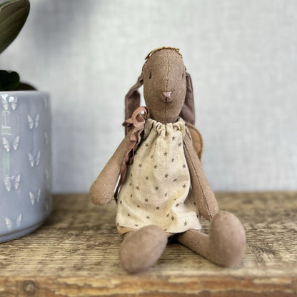 Maileg Mini Bunny Angel Gabriella - Retired 2013 - Brown Angel Bunny