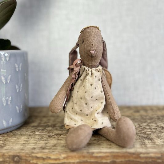 Maileg Mini Bunny Angel Gabriella - Retired 2013 - Brown Angel Bunny