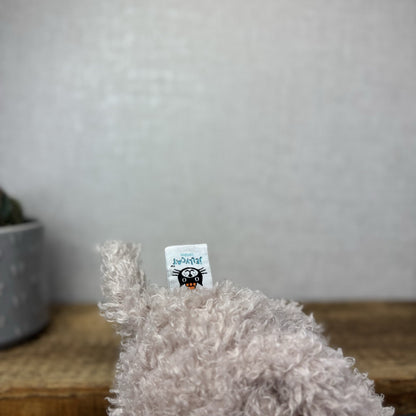 Jellycat Large Scamp Pup - Curly Beige Terrier Soft Toy Beanie Vintage 18"