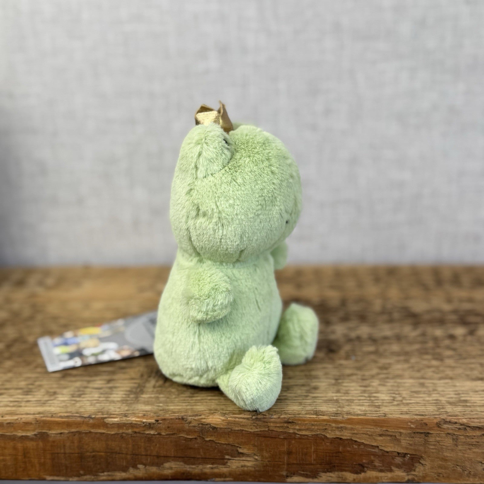 Jellycat Crowning Croaker Frog - Miniature Green Frog With Crown Soft Toy NWOT
