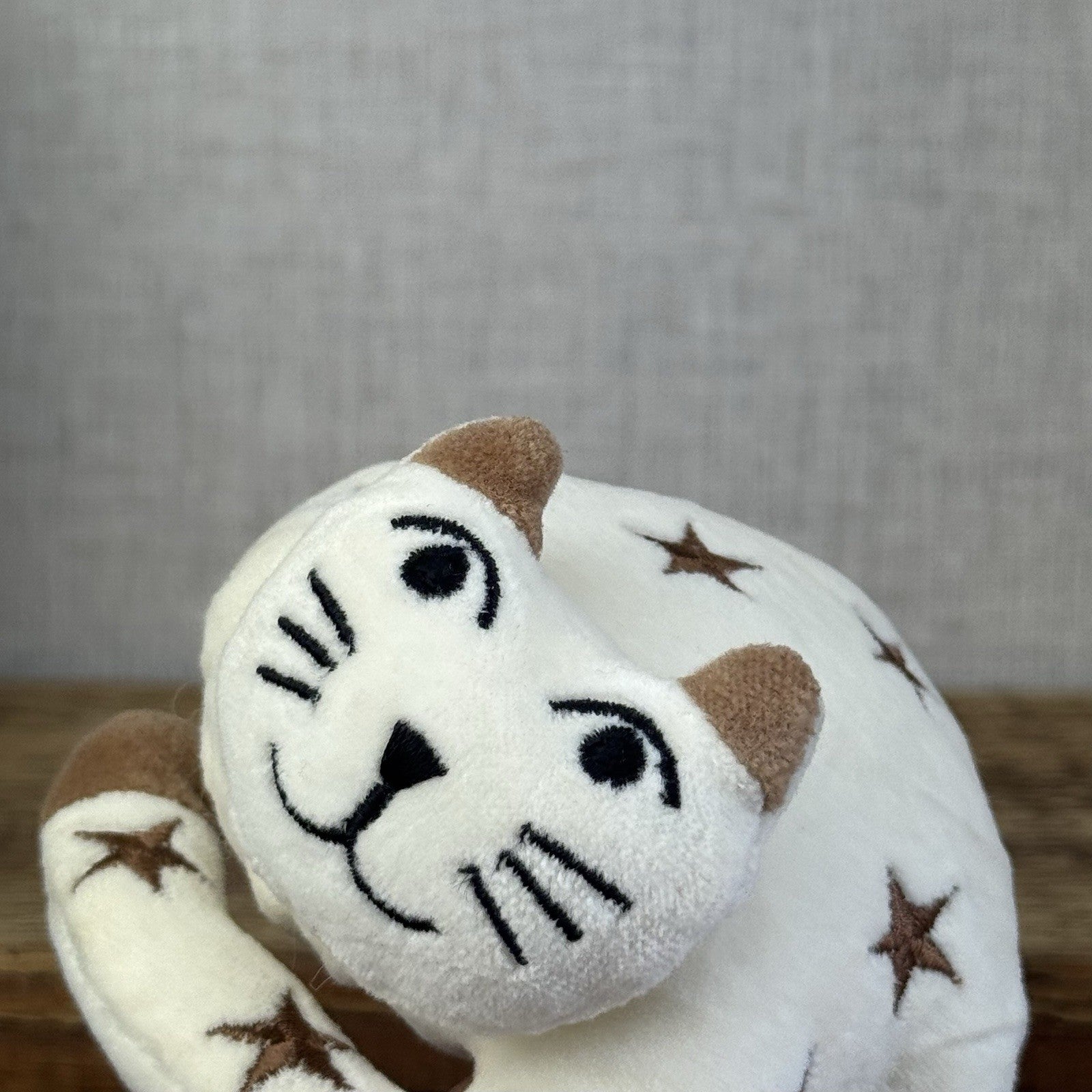 Jellycat Natural Nap - Retired 1998 Cream Cat Stars/moons Vintage With Tags 4”