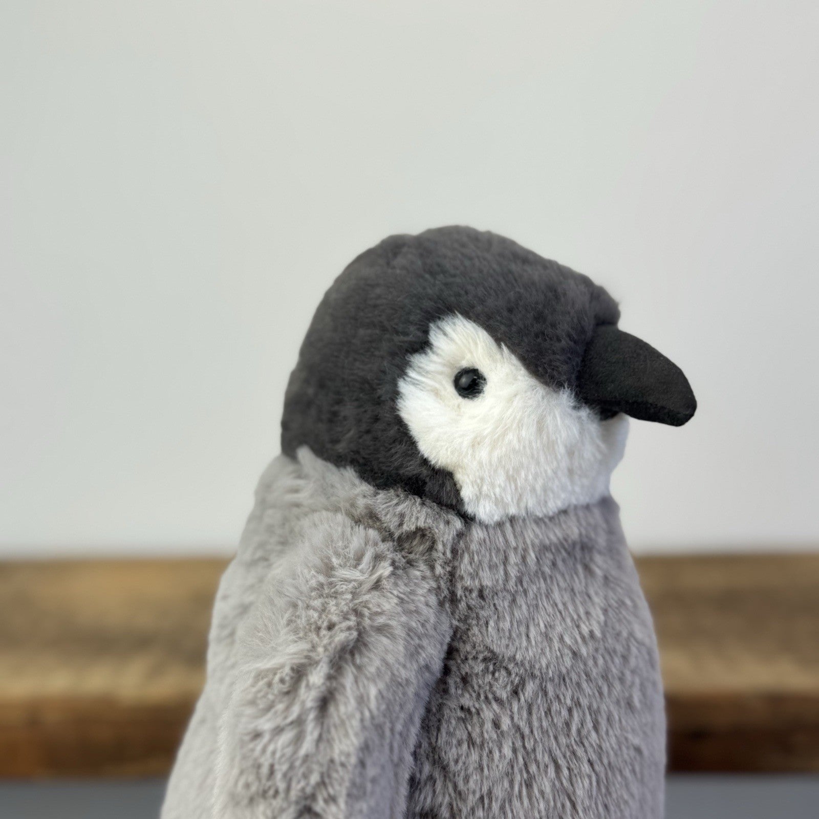 Jellycat Small Percy Penguin - Small Grey Fluffy Penguin Soft Toy Beanie 8"