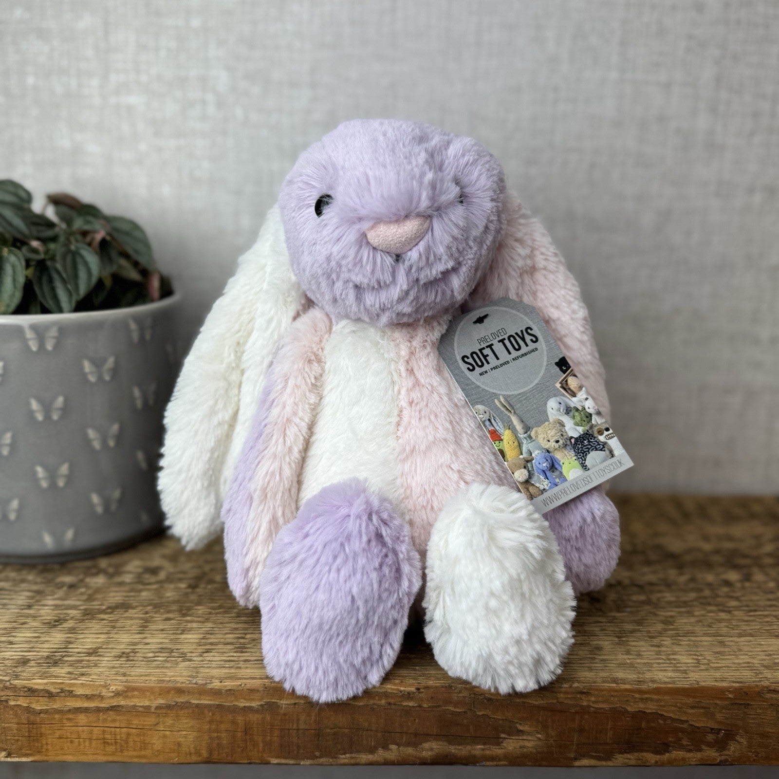Jellycat Medium Bashful Honey “Blossom” - Rare Medium Honey With Custom Ears 12”
